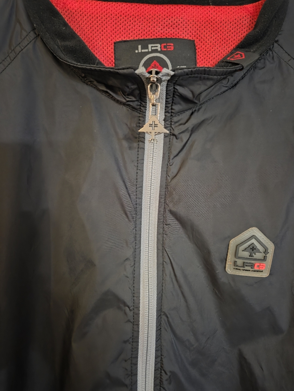 Vintage LRG "A Family Operation" Since 1947 Jacket w/ Red Lining and Gray Zipper